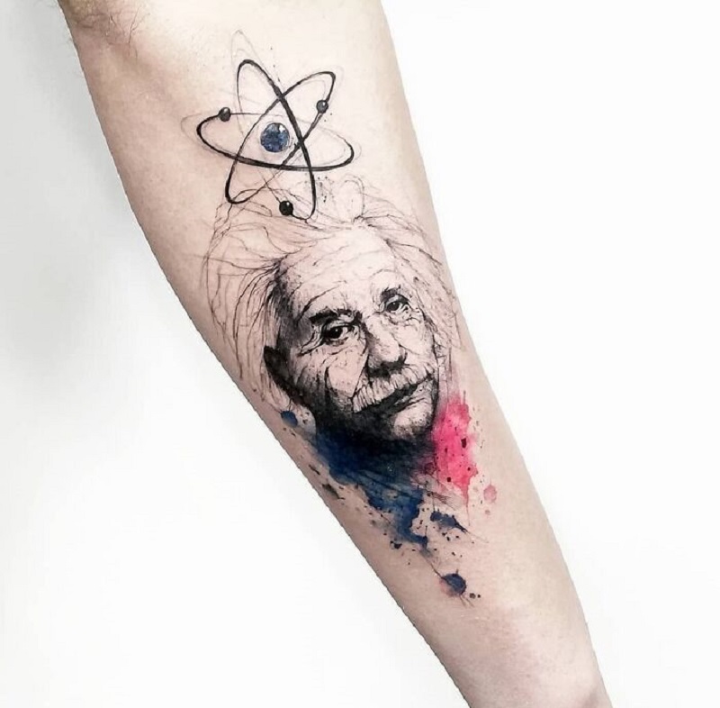 Albert Einstein's Arm Tattoo