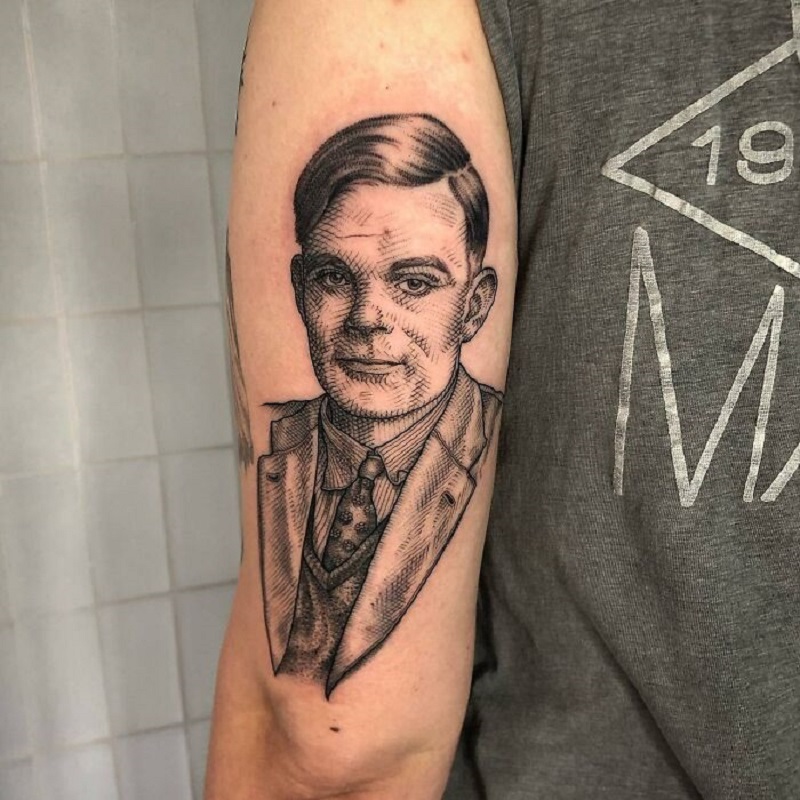 Alan Turing Tattoo