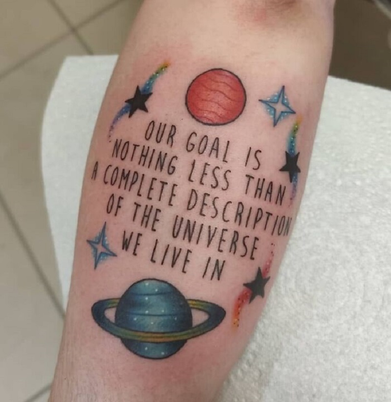 Stephen Hawking Quote Tattoo