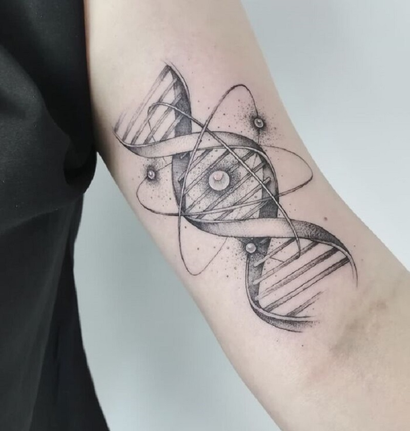 DNA Science Arm Tattoo