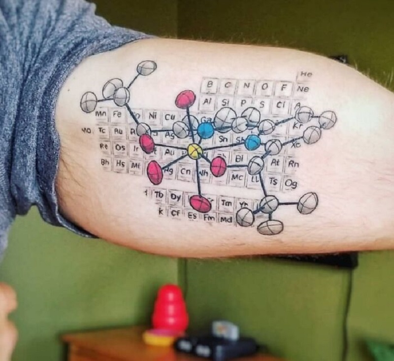 Chemistry Tattoo On Arm