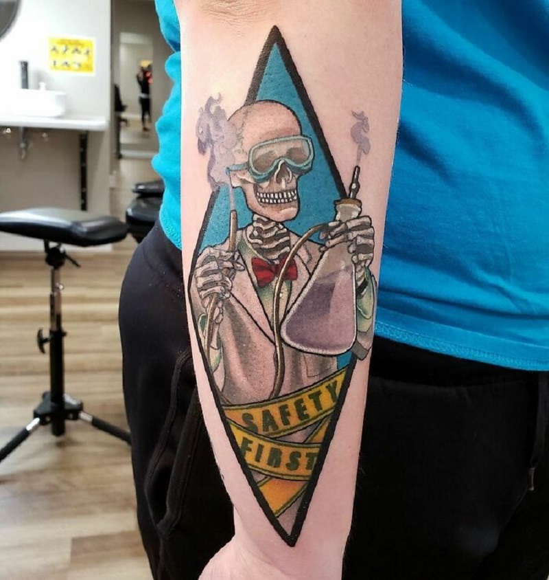 Mad Scientist Tattoo