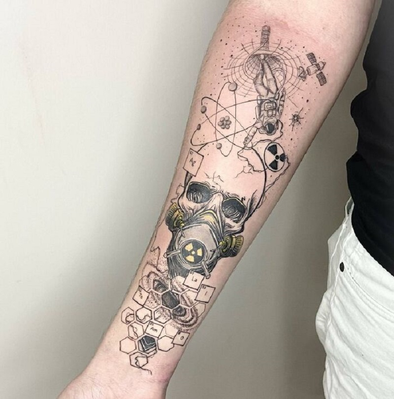Science Arm Tattoo