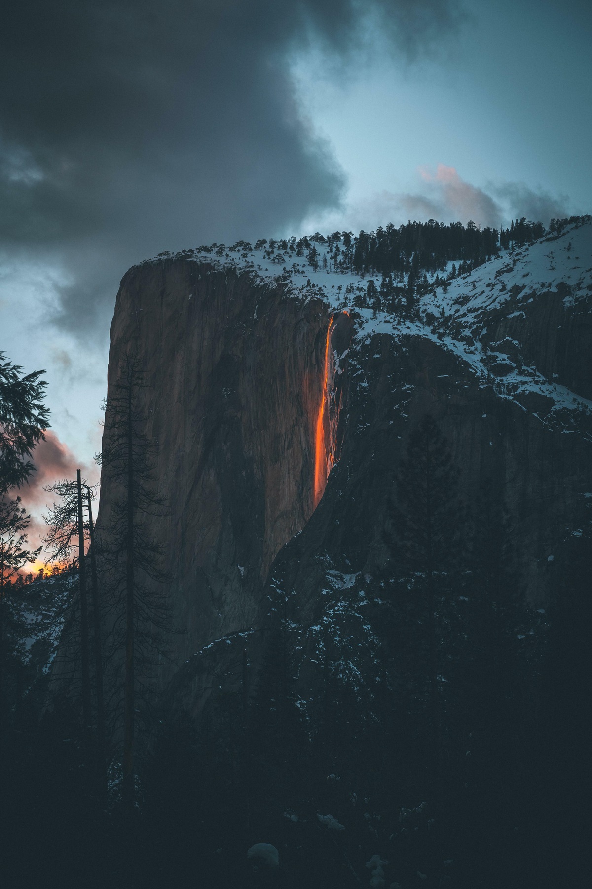 Firefall In Yosemite, California