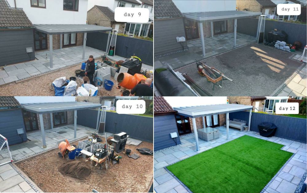 Before And After Backyard Finish The Work