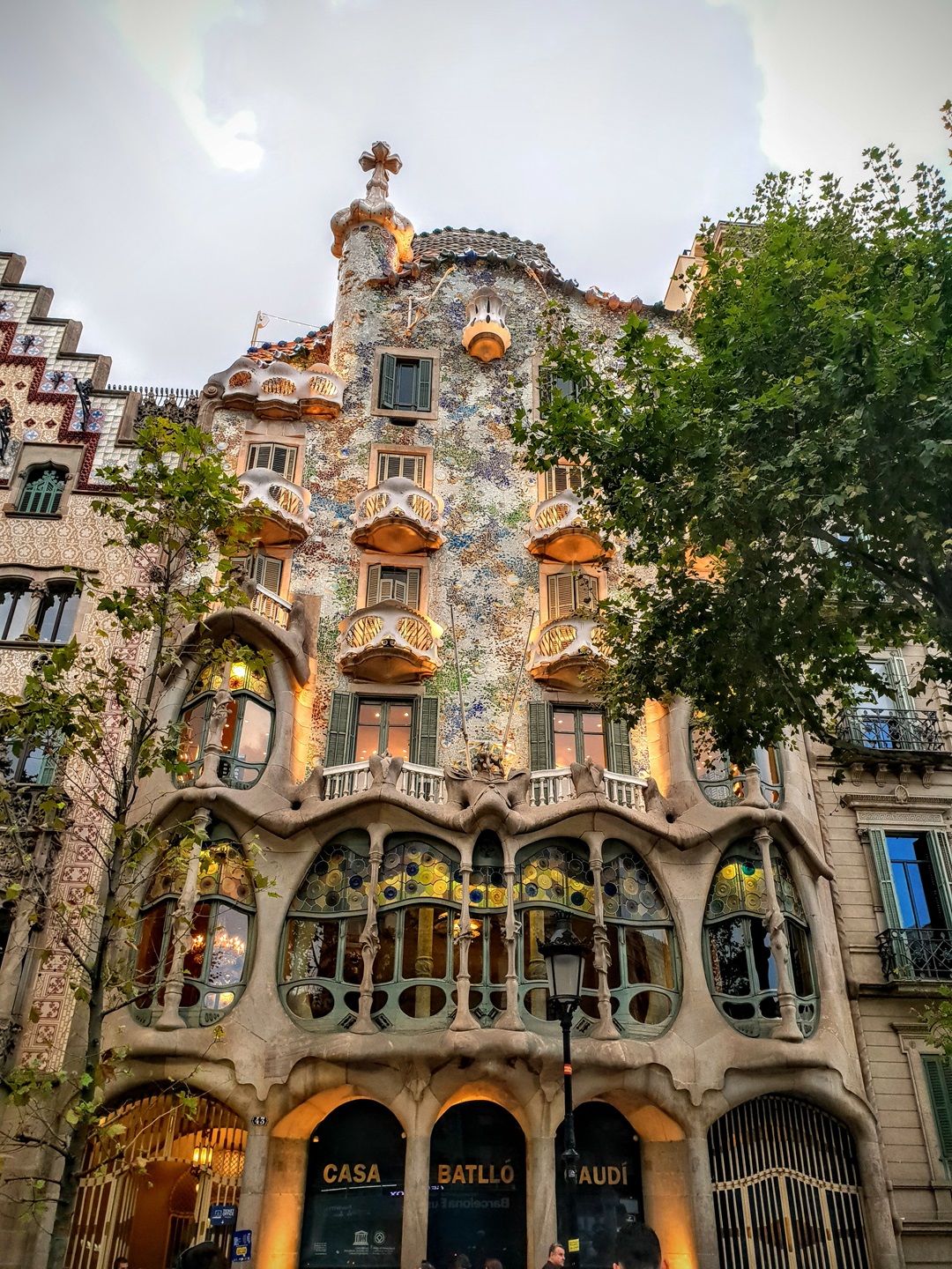 Casa Batlló, Barcelona. The Building Was Built In 1877. It Was A Classic Building Without Remarkable Characteristics. It Was Redesigned In 1904 By Gaudí And Has Been Refurbished Several Times After That. Casa Batlló Is Identifiable As Modernism Or Art Nouveau In The Broadest Sense
